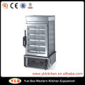 Commercial Stainless Steel Food Display Steamer Showcase with 5 Layers